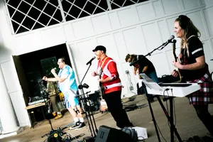 Full band at the bandshell.
